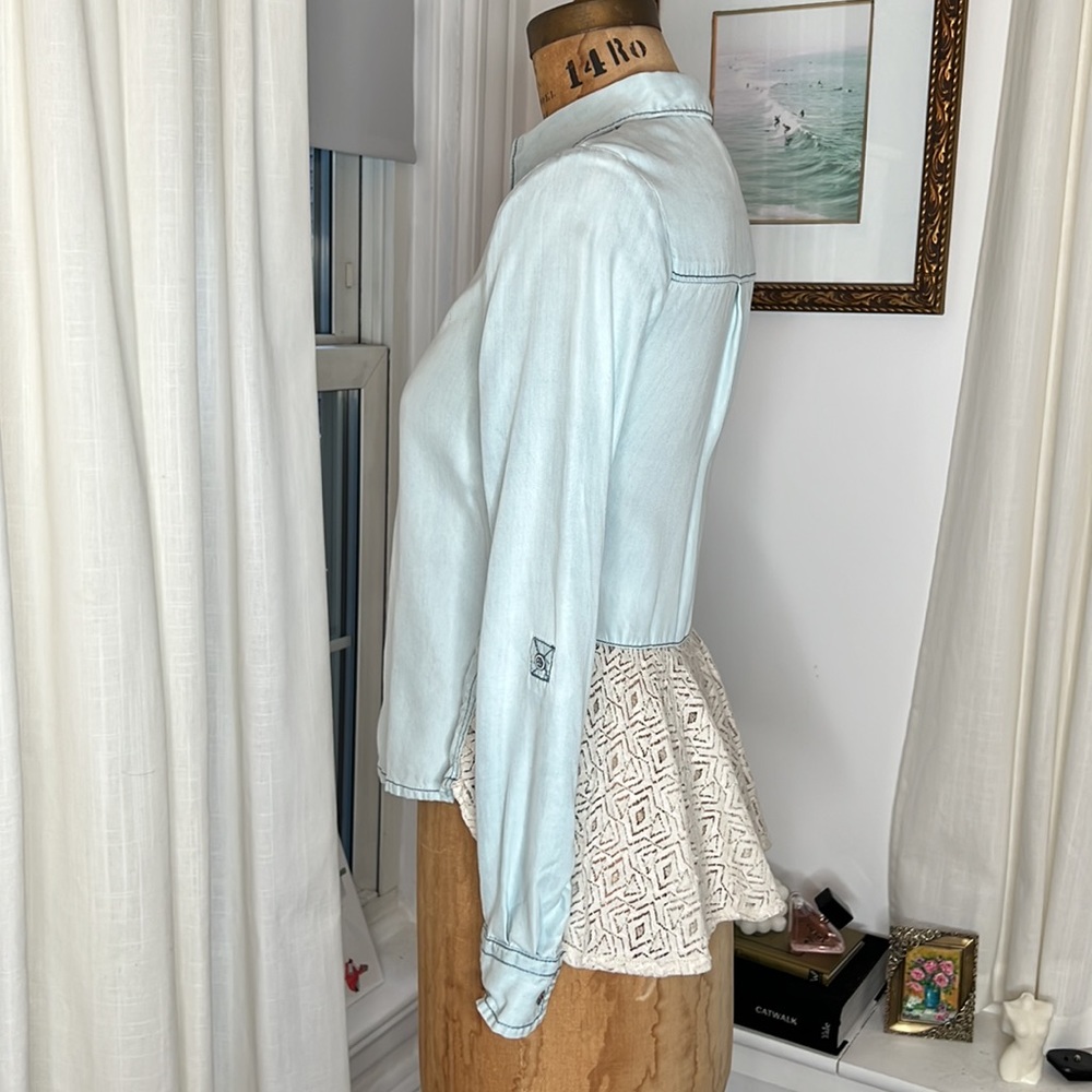 ANTHROPOLOGIE Holding Horses Lace Blouse XXS NWOT - Picture 3 of 9